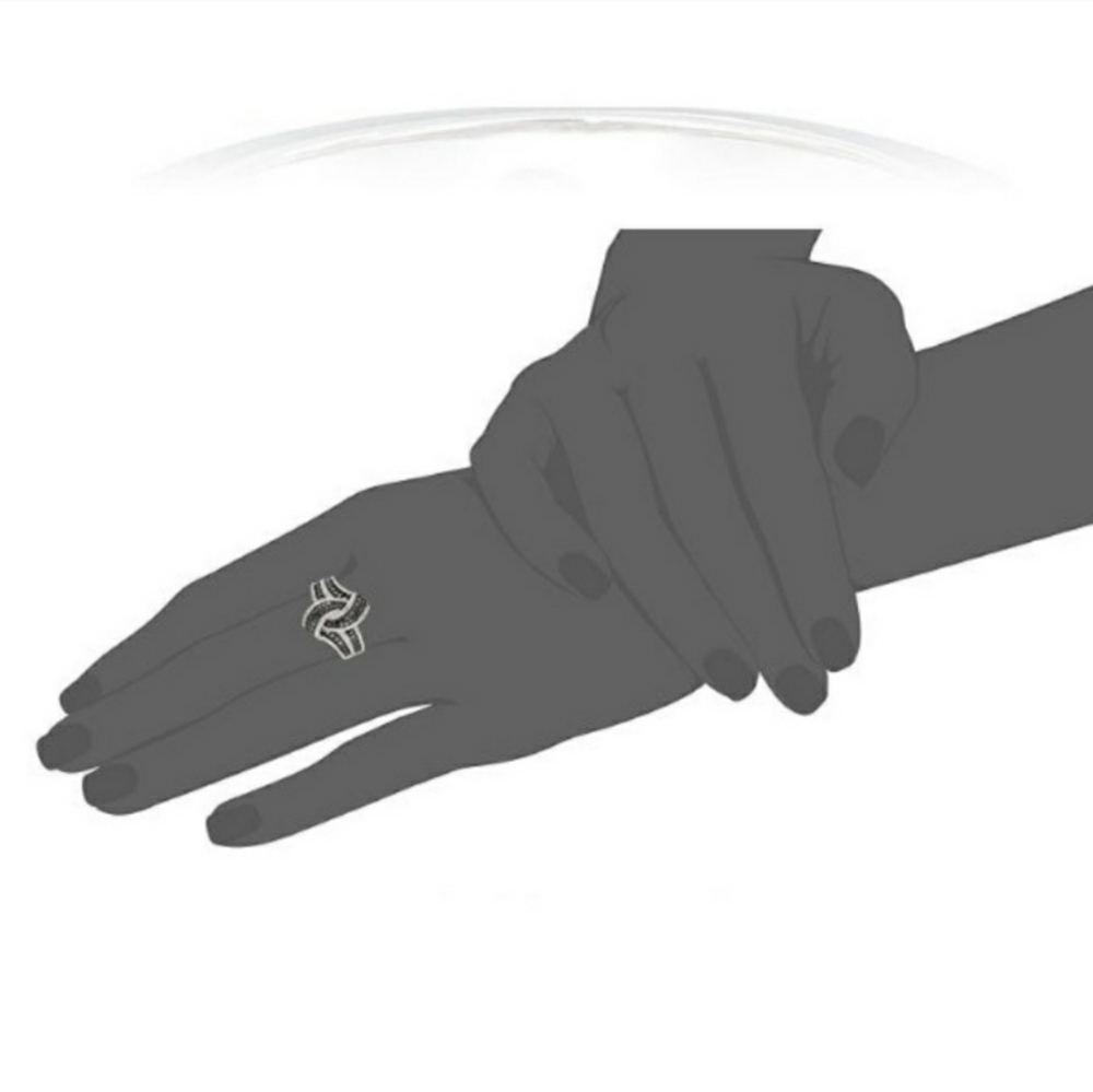 SOLD Black Onyx Knot Ring - Picture 4 of 6